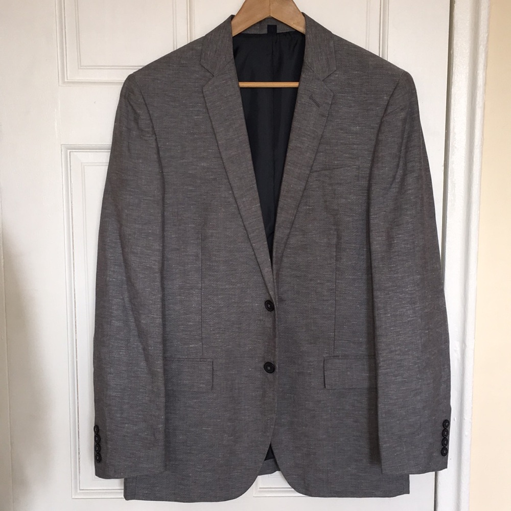 J Crew Factory Thompson Slim Fit Linen Suit Jacket